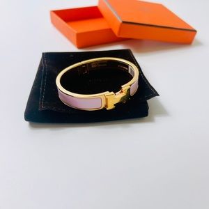 Hermes Clic H pm rose dragee